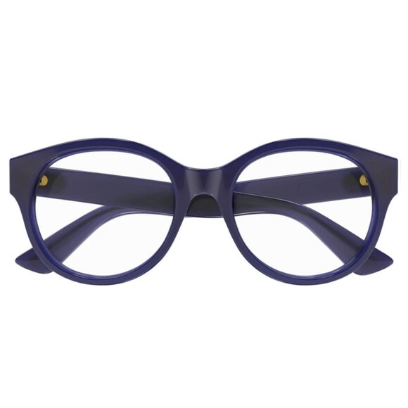 NEW GUCCI EYEGLASSES GUCCI GG1580O 003 OPAL VIOLET BLUE EYEWEAR - Picture 2 of 4